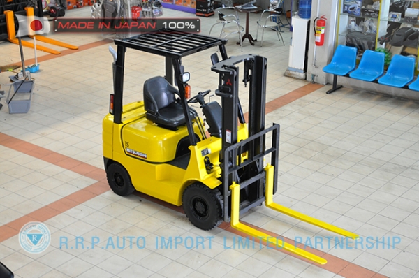 ขายรถโฟล์คลิฟท์มือสอง MITSUBISHI รุ่น  FD15T-53104 ราคา 235,000 บาท นำเข้าจากประเทศญี่ปุ่น 100\% ไม่เคยใช้งานในประเทศไทย