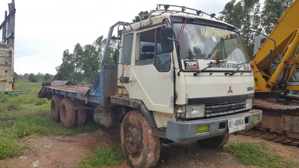 ขาย เทนเลอร์บรรทุกแบคโฮ 10 ล้อ 2 เพลา FUSO FN527M-A เครื่อง 6D16 195 แรงม้า เกียร์ 10 สปีด คัสซีสวยตลอดเส้น เอกสารเล่มทะเบียนครบพร้อมโอน