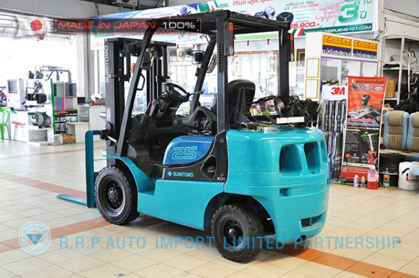 ขายรถโฟล์คลิฟท์มือสอง SUMITOMO รุ่น 11FT25PAXETD-G2J-00131 ราคา 195,000 สภาพเดิมจากญี่ปุ่น ไม่เคยใช้งานในประเทศไทย