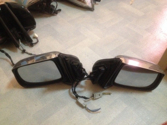 กระจกมองข้างโครมเมียมพับไฟฟ้า HONDA STERWAGON เก่าญี่ปุ่นสภาพสวยคู่ละ