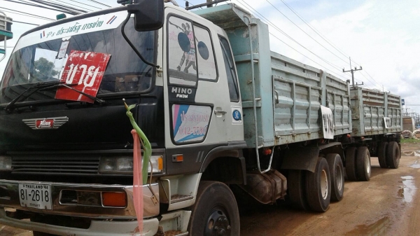 ขาย รถพ่วงดั้มแม่-ลูก HINO FM3M เครื่อง M10C 240 แรงม้า เกียร์เดิม สโลว์กลาง เอกสารเล่มทะเบียนพร้อมโอน ราคาต่อรองได้ครับ