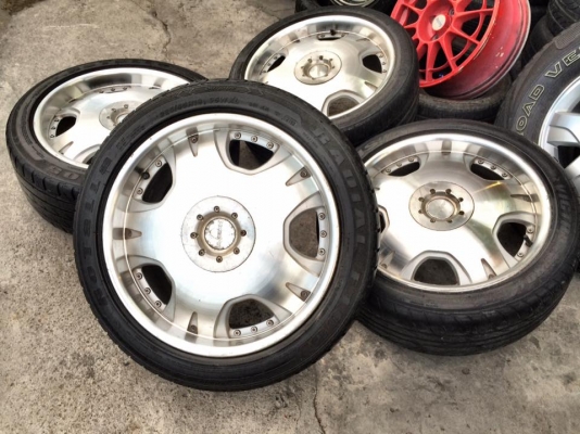 แนวVIP ขอบ18"กว้าง8" ใส่ได้10รู 5.100 และ 5.114 (สเปคนี้หายาก ใครหาอยู่ให้ไว ถูกๆเลย) ขาย7,900(#ยกชุด4ล้อพร้อมยาง)
