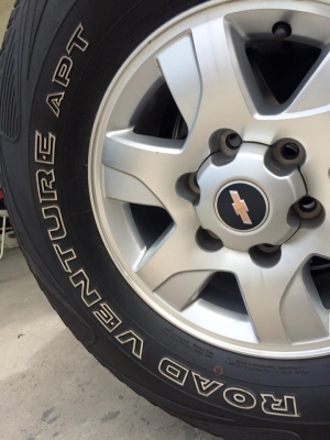 (มือ2)แม็กเชฟ(สภาพสวย)ขอบ16"ใส่6รู +ยาง265/70/16 ปี12 #ขายยกชุด4ล้อพร้อมยาง 5,500.฿