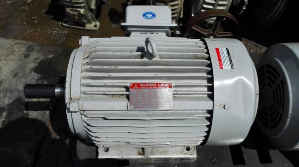 ** เหลือ1ลูก ** มอเตอร์ Mitsubishi 20 HP 380V สภาพเทพเดิมๆคัดมาด้วยใจใหม่กริ้บๆเชิญมาเทส!!