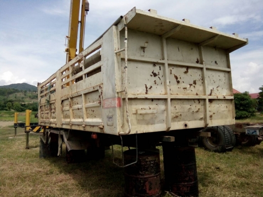 กะบะดั๊มสิบล้ออุปกรณ์ครบยกใส่ได้เลยกว้าง 2.40ม ยาว 6ม คัชชี 86ซม 65000