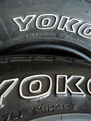 ยาง A/Tกระบะสูง16 โยโกฮาม่า265-70-R16 ลงพื้นปี16 (4เส้น6,500)