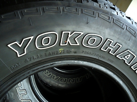 ยาง A/Tกระบะสูง16 โยโกฮาม่า265-70-R16 ลงพื้นปี16 (4เส้น6,500)