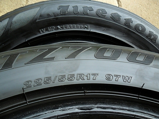 ยางขอบ17 ไฟร์สโตน225-55-R17 ลงพื้นปลายปี15 (4เส้น 4,200)