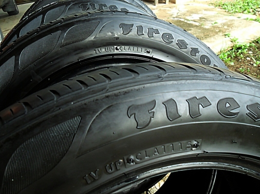 ยางขอบ17 ไฟร์สโตน225-55-R17 ลงพื้นปลายปี15 (4เส้น 4,200)
