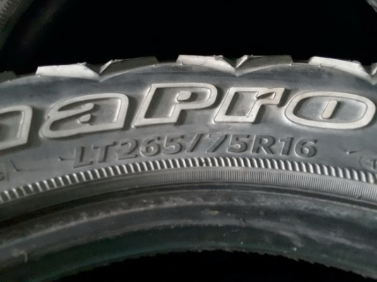 Hankook MT ขนาด 265/75/16 ปี12 สภาพดี 1ชุด