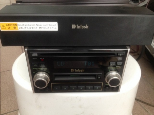 mcintosh 2 din cd md พร้อมเเอม 5ชาเเนลเก่าญี่ปุ่นเเท้สภาพสวยใช้งานได้ปกติ