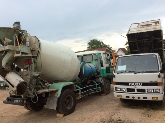 รถโม่ปูน 6 ล้อเก่าญี่ปุ่น ขนาดโม่ 4 คิว มาแล้ว