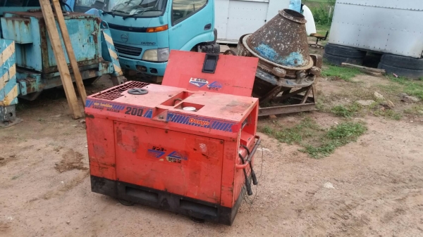 ขาย ตู้เชื่อมพร้อมเครื่องปั่นไฟ DENYO 200SS เครื่อง KUBOTA ดีเชล 2 สูบ เก่าญี่ปุ่นแท้