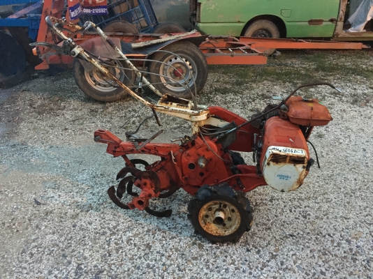 รถพรวนดิน เครื่องเบนซินล้อยาง