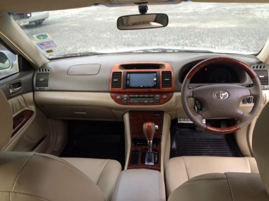 ขาย toyota camry 2.4G ท็อปสุด ปี02 เซนเซอร์รอบทิศทางเบาะไฟฟ้า ไฟหน้าออโต้