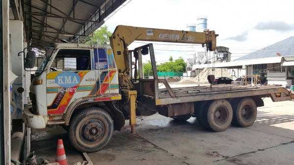 ขาย เทนเลอร์ 10 ล้อ ISUZU JCM เพลาเดียว ติดเครน 3.5 ตัน 5 ปลอก เครื่อง EH700 168 แรงม้า พาวเวอร์ ทะเบียนครบ