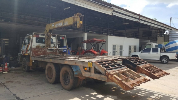 ขาย เทนเลอร์ 10 ล้อ ISUZU JCM เพลาเดียว ติดเครน 3.5 ตัน 5 ปลอก เครื่อง EH700 168 แรงม้า พาวเวอร์ ทะเบียนครบ