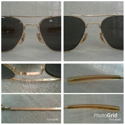 แว่นตาเสืออากาศยุค 1960s  ตัวบิดา!  Original COMMAND / USA 23K  เวรี่บิ๊กไซซ์!