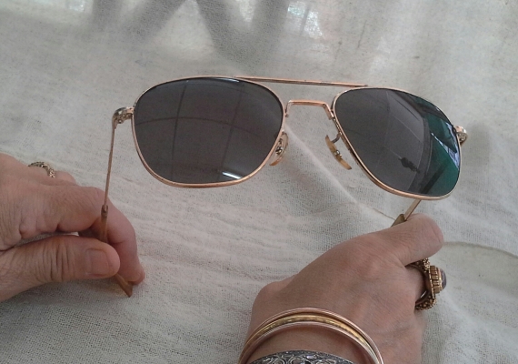 แว่นตาเสืออากาศยุค 1960s  ตัวบิดา!  Original COMMAND / USA 23K  เวรี่บิ๊กไซซ์!