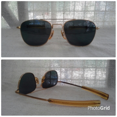 แว่นตาเสืออากาศยุค 60s  ตัวเทพบุตร!  Original COMMAND / USA 23K  ไซซ์หล่อ!