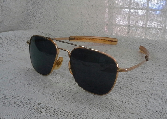 แว่นตาเสืออากาศยุค 60s  ตัวเทพบุตร!  Original COMMAND / USA 23K  ไซซ์หล่อ!