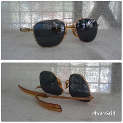 แว่นตาเสืออากาศยุค 60s  ตัวเทพบุตร!  Original COMMAND / USA 23K  ไซซ์หล่อ!