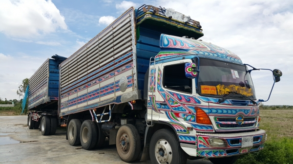 ขายรถพ่วง 20 ล้อ แม่-ลูก กระบะเนียมคอกเกษตรดั้ม อู่.พรชัย HINO 260 ปี.48 รถสวย ราคา ต่อรอง