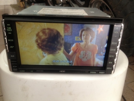 TOYOTA 2 DIN สไลดไฟฟ้า HDD DVD MP3 เก่าญี่ปุ่นเเท้สภาพสวยใช้งานได้ปกติ