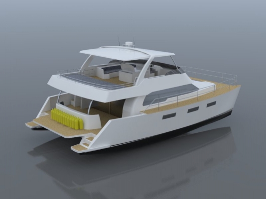 ขายเรือ Catamaran หล่อใหม่ 45ฟุต