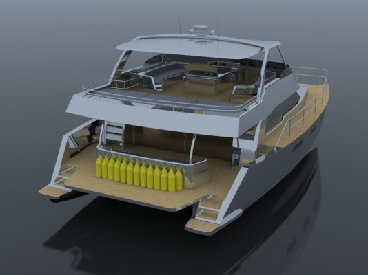 ขายเรือ Catamaran หล่อใหม่ 45ฟุต