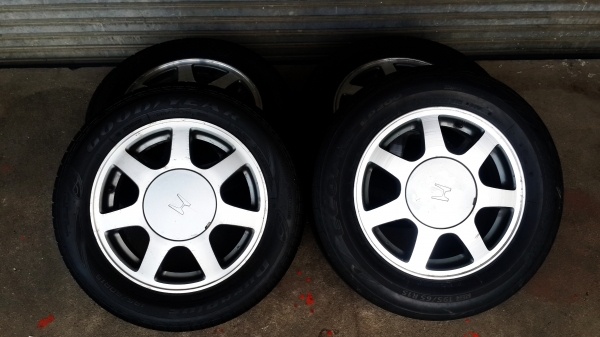 ล้อ Honda ขอบ 15 4รู114 แถมยางพร้อมใช้งาน