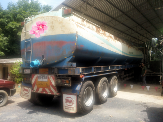 ขายหางพื้นเรียบสามมิตร 3 เพลาปี 2555 ราคา 350000