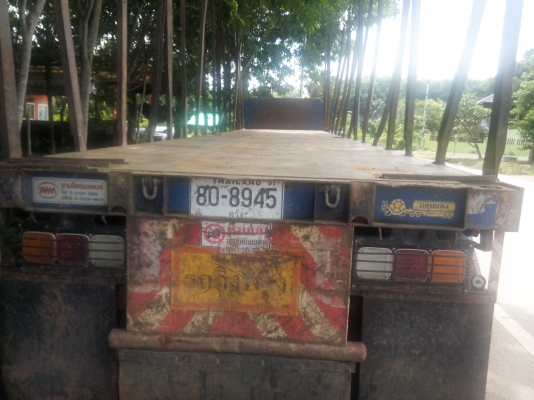 ขายหางพื้นเรียบสามมิตร 3 เพลาปี 2555 ราคา 350000