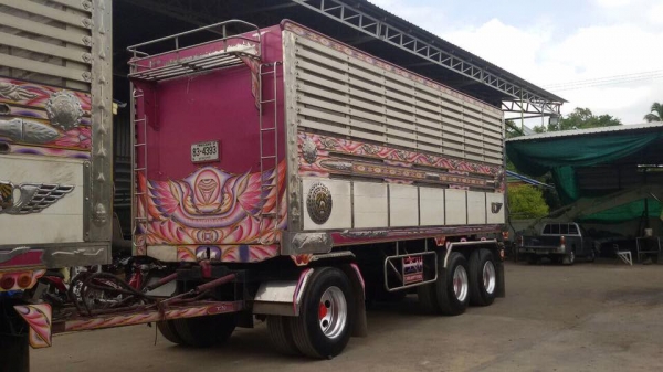 ขายรถสิบล้อพ่วง ISUZU DECA  FXZ 360 ปี 55 คอกเกษตรดี้มเนียมพ่วงแม่ลูก