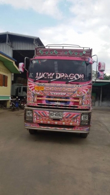 ขายรถสิบล้อพ่วง ISUZU DECA  FXZ 360 ปี 55 คอกเกษตรดี้มเนียมพ่วงแม่ลูก