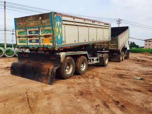 ขายรถสิบล้อ ISUZU DECA FXZ 320 แรง ปี51 พ่วงแม่ลูก ดั้ม เนียมรถสวยเดิมบาง