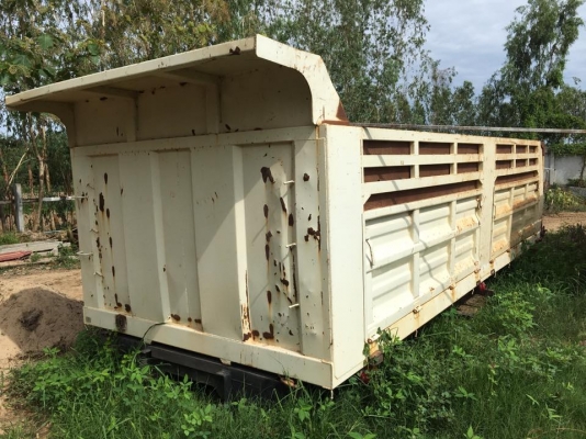 ขายกะบะดั้ม กะบะเหล็ก อู่พนัส กะบะพร้อมกระบอก ปั๊มปั่น อุปกรณ์ ครบพร้อมใช้งานถอดลงจากHino380