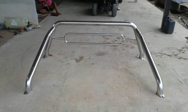 โรลบาร์ใส่ไมตี้แค๊ป สภาพสวยเลยคะ สแตนเลส ไม่สนิม ไม่บุบเยอะ