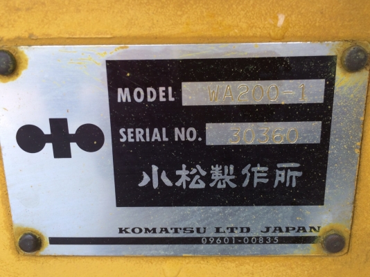 ถึงไทยแล้วครับ KOMATSU WA200-1 ซีเรียล 30,000กว่า ญี่ปุ่นแท้ โทร.090-986-2521 อ๊อบ
