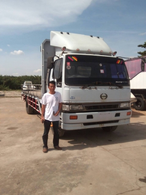 รถบรรทุก 6 ล้อพื้นเรียบ HINO  รุ่น  FF1JMKA  เครื่อง  210 แรงม้า