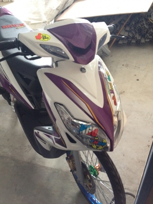 ขาย Mio สีม่วงขาว ปี 2012 สภาพไหม่ วิ่งได้ 700กว่าโล