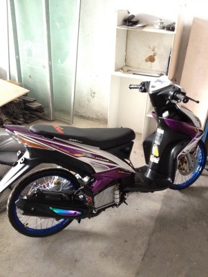 ขาย Mio สีม่วงขาว ปี 2012 สภาพไหม่ วิ่งได้ 700กว่าโล