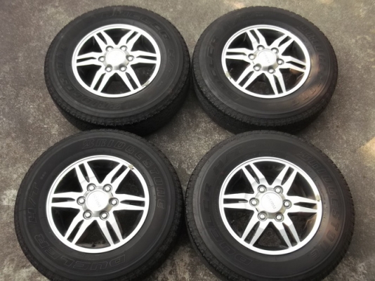 ล้อ16 ISUZU MU7 6รู + ยาง Bridgestone 245/70/16 ปี10
