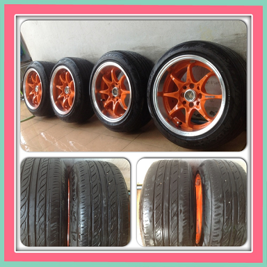 ขายแม็กมือ2 CE28 ขอบ15 4 รู100/114 กว้าง 8 +ยางปี 11 ราคา 11900 บาทถูก