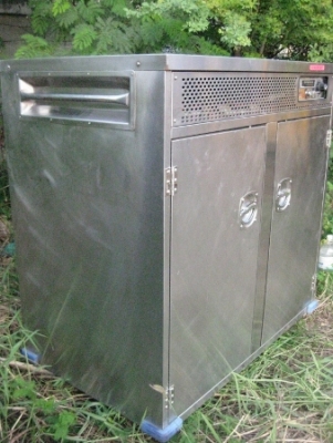 ขายตามสภาพ-ตู้อบแห้งลมร้อนสแตนเลส มือสองเก่าญี่ปุ่น ระบบ 2 ประตู 4 ชั้น