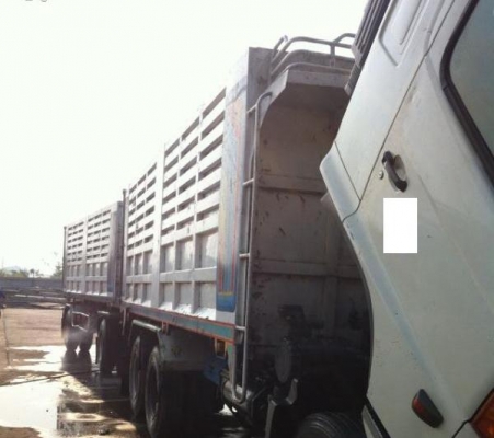 ฝากขาย Hino FM1J แม่ลูกดั้มพ์ เครื่อง JO8C Turbo 260 แรง Uro2 ปี 49 สวย พร้อมใช้ โทร 088-4501277