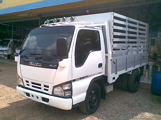 ขาย 6 ล้อเล็กอีซูซู NKR การ์ตูนตาเฉียง เครื่องยนต์ 140 แรง กะบะมิเนียม มีข้างเสริม