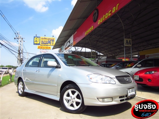 TOYOTA ALTIS  1.8 G ตัว TOP ปี 2003 ติด แก๊ส LPG