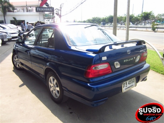 TOYOTA SOLUNA 1.5 ตัว TOP หยดน้ำ สีน้ำเงิน ปี 2002