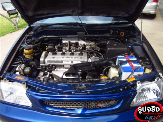 TOYOTA SOLUNA 1.5 ตัว TOP หยดน้ำ สีน้ำเงิน ปี 2002